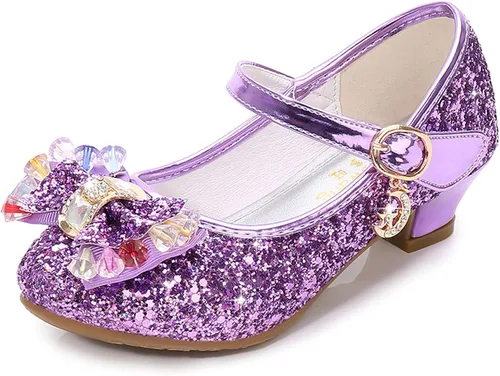 Miniatura 23 de Cadidi Dinos Zapatos de vestir para niñas con tacón de fiesta de boda Mary Jane Princess Flower Shoes (bebé/niño pequeño/niño grande)