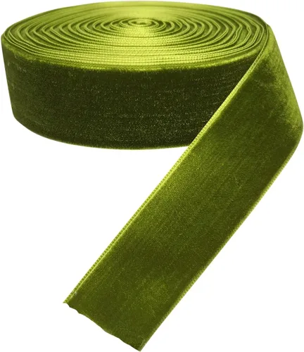 Miniatura 40 de Chenkou Craft 5 yardas de cinta de terciopelo para decoración navideña y embalaje artesanal