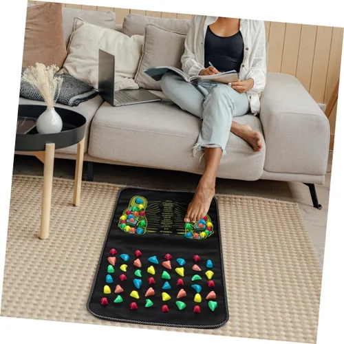 Miniatura 9 de minkissy 1 alfombrilla de piedra para el cuidado de los pies, herramienta de masaje reflexología para relajación y alivio de fatiga, diseño cómodo