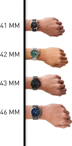 Miniatura 6 de Emporio Armani Reloj de vestir automático automático con correa de acero inoxidable o cuero