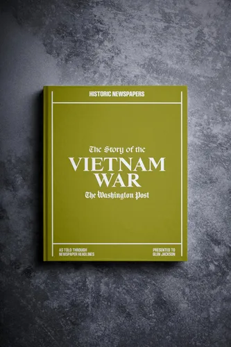 Miniatura 13 de Signature gifts Libro de historia de periódico de guerra personalizado – Regalo educativo de recuerdo de guerra contado a través de la cobertura