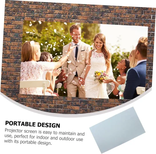 Miniatura 4 de Toddmomy Pantalla de proyección al aire libre interior portátil para cine en casa Pantalla de película HD Fácil configuración y almacenamiento