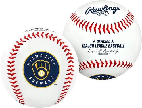Miniatura 22 de Rawlings Béisbol oficial de la MLB 2026 con logo del equipo Todos los 30 equipos de la MLB disponibles