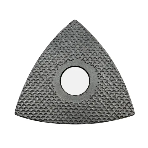 Miniatura 5 de Almohadillas de pulido triangulares de diamante de 3 "para multiherramientas oscilantes, altura de segmento de 0.118 in, galvanizado, grano 60