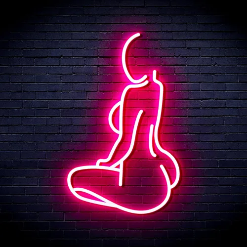 Miniatura 32 de ADVPRO Señora Back Shape Flex Silicone LED Neon Sign - Azul - st16s32-fnu0267-b