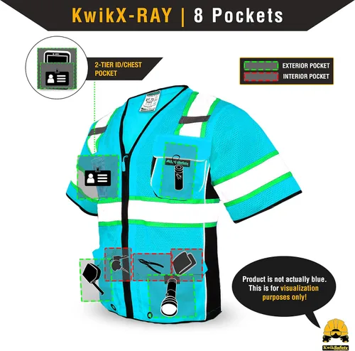 Miniatura 6 de KwikSafety - Charlotte, NC - Chaleco de seguridad premium EXECUTIVE HIGHWAYBOSS [Edición limitada] Clase 3 Probado por ANSI Cumple con OSHA Amarillo