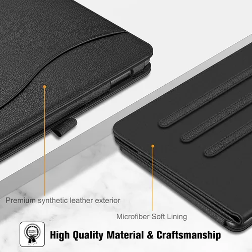 Miniatura 6 de Fintie Funda para tableta Amazon Fire HD 10 (13ª/11ª generación, versión 2023/2021) – Funda de soporte multiángulo con bolsillo de encendido y Negro