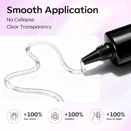 Miniatura 3 de Makartt 3D Gel de Arte de Uñas para Esculpir: Gel de Uñas 3D Multifuncional de 15g Transparente 3-en-1 para Moldear y Pintar Diseños de Uñas