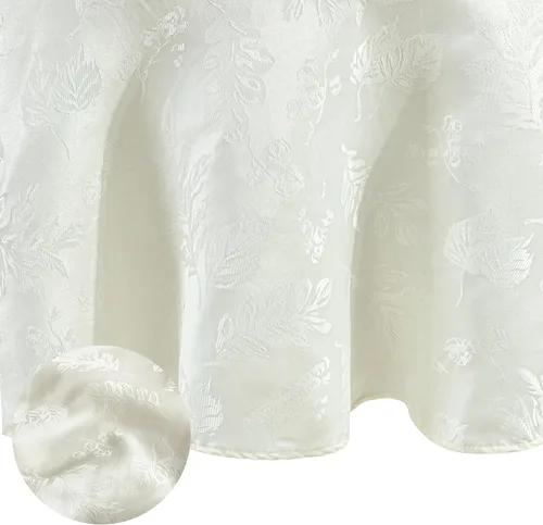 Miniatura 16 de Elrene Home Fashions. - Elegante mantel de damasco, diseño de hojas tejidas.
