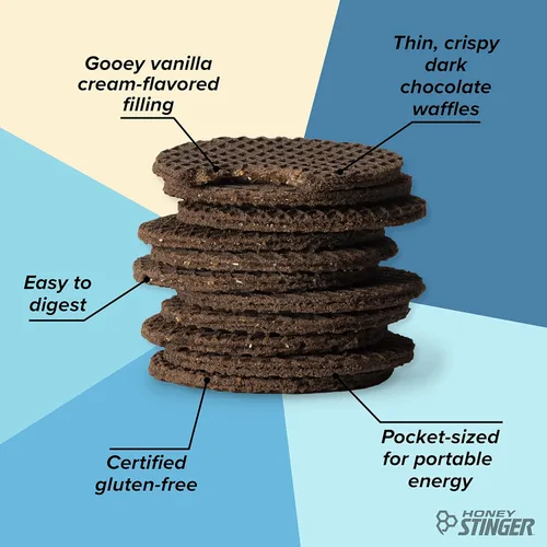 Miniatura 4 de Honey Stinger Gofre Orgánico Sin Gluten de Galletas y Crema, Stroopwafel Energético para Ejercicio, Resistencia y Rendimiento, Nutrición Deportiva