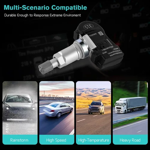 Miniatura 5 de AULINK 56053030AC 56029465AB Sensores TPMS de presión de neumáticos para Jeep Compass Grand Cherokee Liberty Patriot, Dodge Magnum Grand Caravan