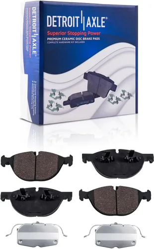 Miniatura 151 de Detroit Axle - Pastillas de freno traseras para Honda Odyssey 2011-2017 Pilot 2007-2013 MDX 2010-2013 ZDX 2010-2013 Pastillas de freno de cerámica