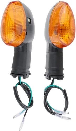 Riloer Indicadores de giro para motocicleta, luz ámbar, lámpara intermitente LED para motocicleta, compatible con Yamaha FZ1 FZ6 FZ1000 FZ600 R6 R1,