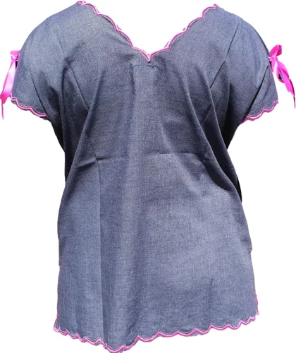 Miniatura 2 de Blusas mexicanas para mujer, diseño de flores, hechas en Yucatán, México