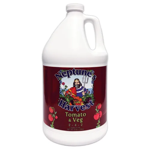 Miniatura 7 de Neptune's Harvest Fertilizante orgánico para plantas de tomate y verduras (2-4-2) – Alimento líquido para plantas con pescado fresco, algas marinas