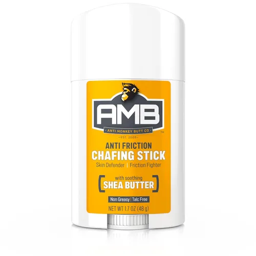 Anti Monkey Butt Barra antirozaduras – Body Glide Stick para aliviar rozaduras de muslos, fricción y irritación – Bálsamo antirozaduras sin desorden