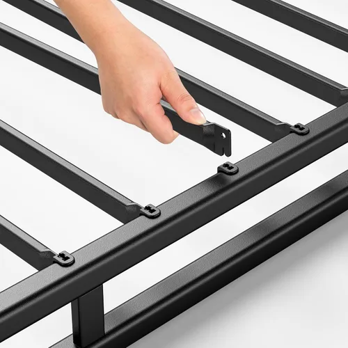 Miniatura 4 de Zinus Muelle de bloqueo rápido de 4 pulgadas de perfil bajo/Base de colchón/Estructura de acero resistente/Fácil armado, Acero, Blanco