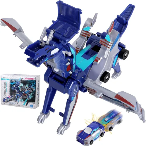 Miniatura 8 de Juguete de coche transformable Unicornio, coche deportivo de colisión mágico Unicornio, coche transformable para niños Robot adecuado para niños