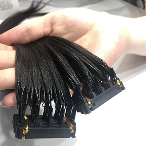 Miniatura 6 de Hebilla en forma de C para máquina de extensiones de cabello 6D de 2ª generación, kit de extensiones de cabello humano sin rastro (40 unidades)
