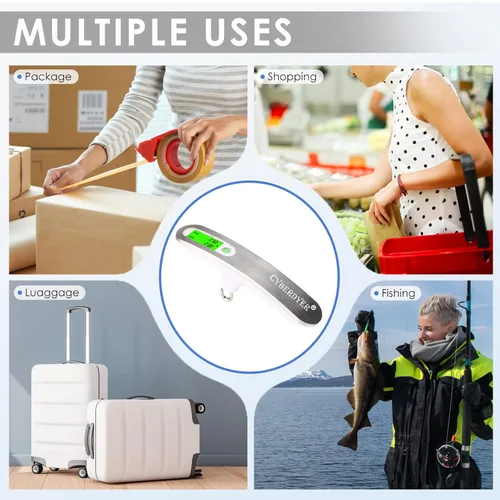Miniatura 6 de Báscula digital de arco de 110 libras, escala de arco recurvo con arco de tiro con arco, báscula de caza, báscula de equipaje con pantalla LCD