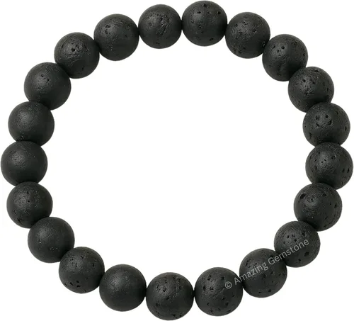 Miniatura 104 de Amazing Gemstone Pulsera de cristal para mujeres y hombres, pulsera de cristal curativo de protección, pulsera elástica con cuentas de piedras