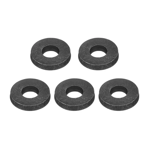 Miniatura 56 de Uxcell Arandela plana de acero al carbono para pernos M8, 10 piezas M8 x 16 x 1.5mm, aleación de acero negro oxidado de grado 8.8, sujetadores