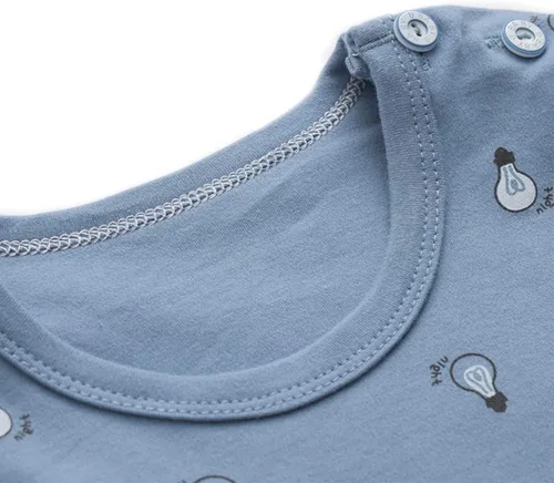 Miniatura 2 de Pijama Yanwang de manga larga 100 algodón orgánico para bebé y niño 3 M-6T