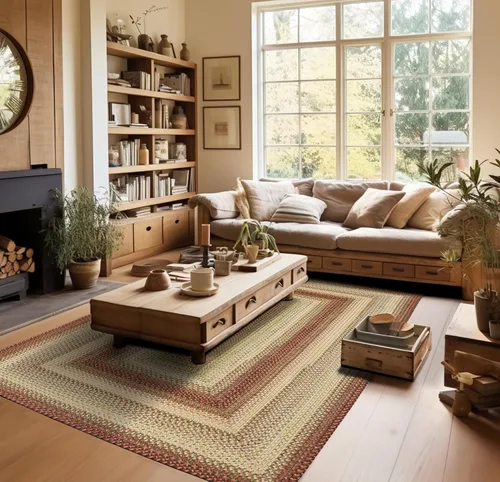 Miniatura 116 de Alfombra ovalada trenzada gris humo de 20 x 30 pulgadas, lavable para interiores y exteriores, decoración campestre para cocinas y entradas