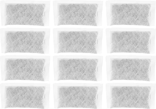 Nispira Bolsas de filtro de agua de carbón activado de repuesto compatibles con Megahome CO-Z Otros destiladores de agua para encimera, 12 paquetes