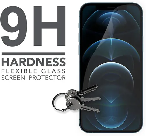 Miniatura 4 de Armor Protector de pantalla de cristal flexible para iPhone 12 Pro Max, 9H con HD Flexible Glass