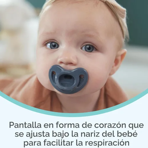 Miniatura 5 de NUK Chupete cómodo y atemporal 100% silicona, diseño de una sola pieza, sin BPA, suave para la piel del bebé, paquete de 5, para 6-18 meses Varios
