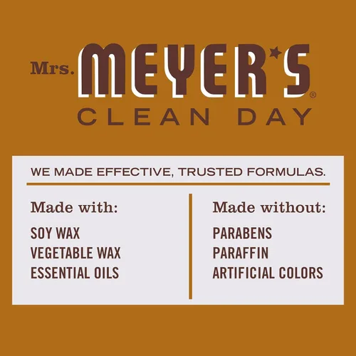 Miniatura 4 de Mrs. Meyer's Vela aromática de soja para aromaterapia, 35 horas de tiempo de combustión, hecha con cera de soja y aceites esenciales, edición