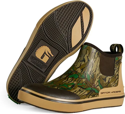 Miniatura 6 de Gator Waders Botas de campamento para hombre, zapatos impermeables hasta el tobillo para lluvia y barro, pesca, caza y ropa de campamento