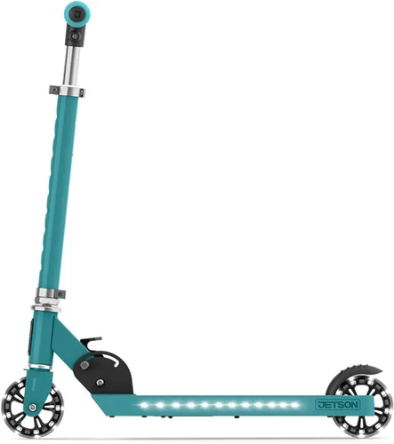 Miniatura 16 de Jetson Kids Jupiter patinete de 2 ruedas con luz LED para niños, luces LED en el manillar, la columna, las ruedas y la plataforma, manillar Júpiter