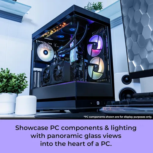 Miniatura 2 de iBUYPOWER Y40BA9N57T01 - Computadora de escritorio negra para juegos Y40 PRO AMD Ryzen 9 7900X, NVIDIA GeForce RTX 5070Ti 16GB GPU, 32GB DDR5 RGB