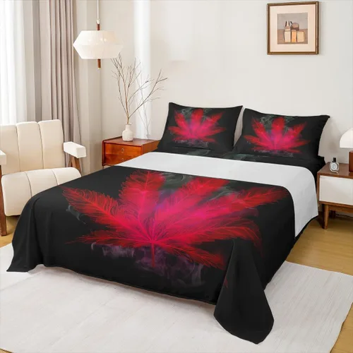Miniatura 31 de Erosebridal Juego de sábanas tamaño individual de cola de sirena para niños, decoración de habitación de sirena, sábana bajera ajustable