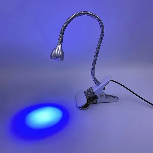 Miniatura 6 de Gel X - Lámpara LED UV para uñas, brazo flexible de 360° con base de clip, lámpara UV de cuello de cisne USB de 5 V para puntas de gel, esmalte