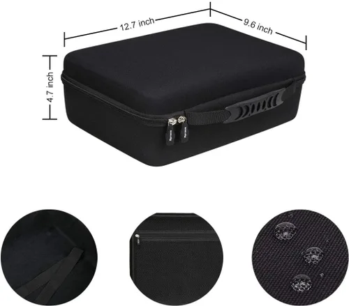 Miniatura 7 de Aproca Funda compatible con proyector Epson EX3290 / EpiqVision Flex CO-W01 / VS250 SVGA de 3 chips 3LCD WXGA, bolsa de almacenamiento portátil