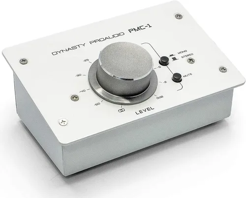 DYNASTY PROAUDIO PMC-1 Controlador de volumen para monitor estéreo pasivo premium con perilla de gran volumen para ajustes de nivel extremadamente