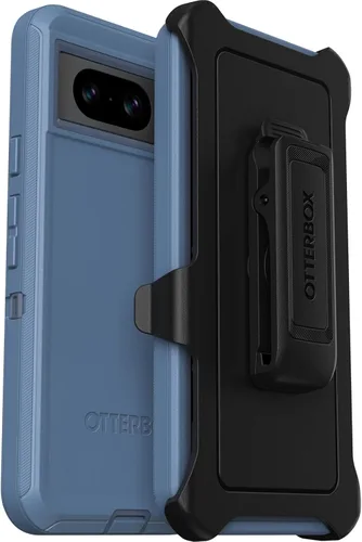 Miniatura 7 de OtterBox Funda para Google Pixel 8 Defender Series, color negro, resistente y duradero, con protección de puerto, incluye soporte de clip para funda