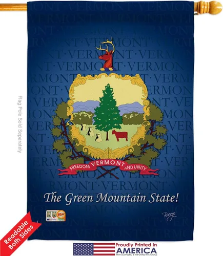 Miniatura 2 de Juego de banderas de Vermont House de Estados Unidos, Estados Unidos, territorios americanos, república, país, área particular, pancarta decorativa