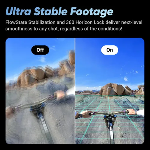 Miniatura 5 de Insta360 X4 Paquete estándar - Cámara de acción impermeable 360 de 8K, video de gran angular 4K, efecto de palo invisible para selfies, protectores
