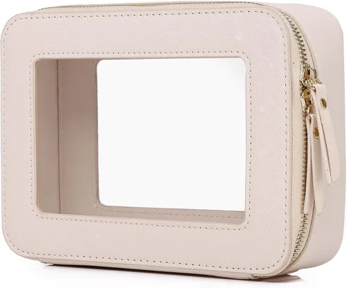 Miniatura 49 de Pinkmik Pequeña bolsa de maquillaje, mini estuche transparente para maquillaje y neceser con cremallera, organizador de bolsos para mujer