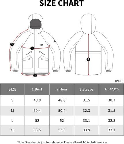 Miniatura 7 de Actleis Chaqueta de snowboard impermeable para hombre, abrigo de nieve de esquí cálido y resistente al viento con capucha