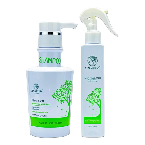 Xiaomoxuan Juego de champú y acondicionador de árbol de té para cabello rizado, set de champú y acondicionador natural para el cabello, champú y