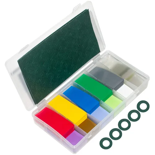 Miniatura 8 de Tubo termorretráctil plano de PVC de 9.84 pulgadas/250 mm para envolver baterías, manga de longitud 9.8 pies/3 metros para baterías de litio 18650