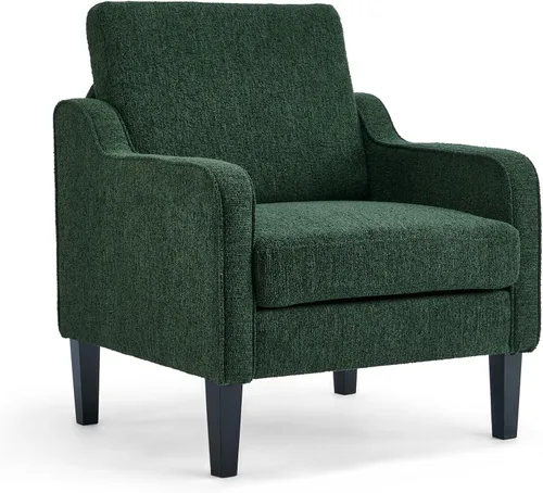 Miniatura 13 de VINGLI Juego de 2 Sillas de Acento Modernas, Sillas Beige para Sala de Estar, Sillón Cómodo para Dormitorio, Silla de Sofá Tapizada, Silla