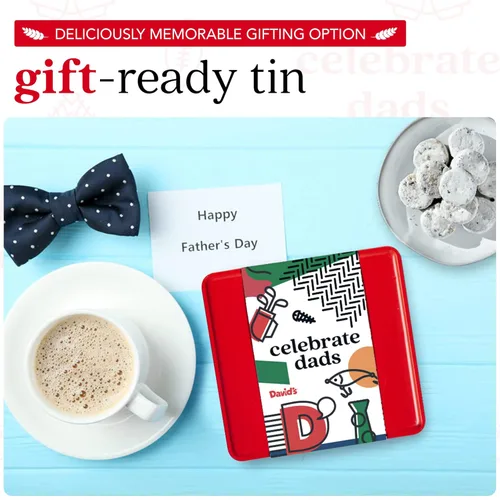 Miniatura 5 de David's Cookies Galletas gourmet con sabor a mantequilla para el Día del Padre con nueces crujientes – Deliciosa cesta de regalo ideal para papás