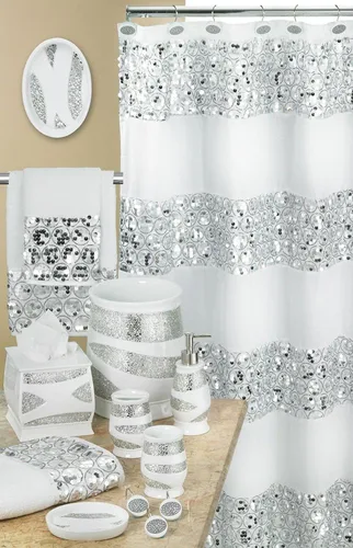 Miniatura 4 de Popular Bath Sinatra - Juego de toallas de baño modernas de 3 piezas, toalla de mano y toalla de lavado, decoración contemporánea de lujo, juego