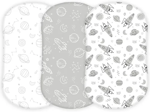 Miniatura 26 de Sábanas de moisés para Papablic, CoZee, Cowiewie, Ezebaby, Nawahev cuna y cama de noche para bebé de TansyPanda, 3 piezas, 33x20, ultra suaves